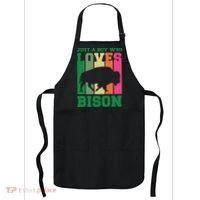Just A Boy Who Loves Bison Apron thumb 0