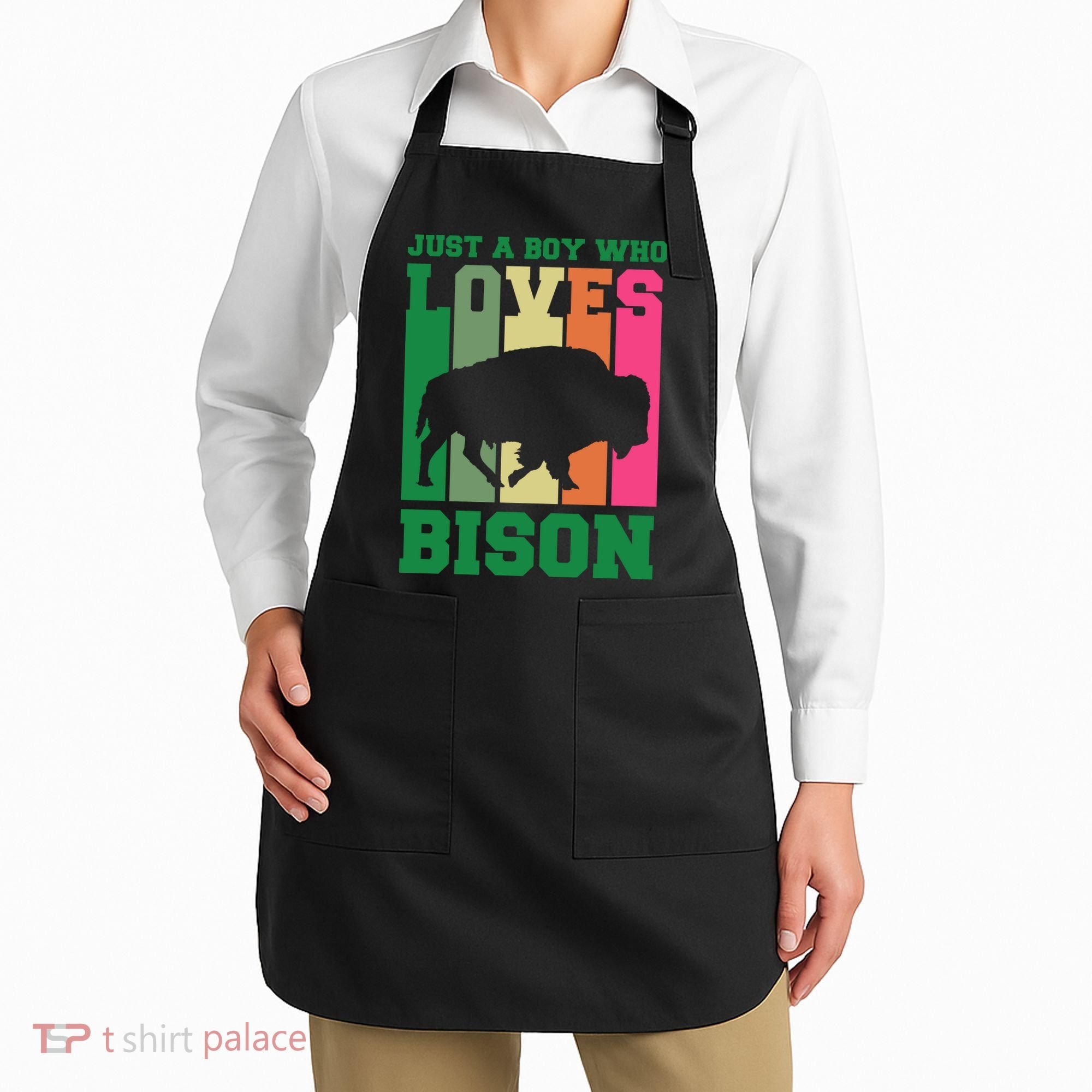 Just A Boy Who Loves Bison Apron
