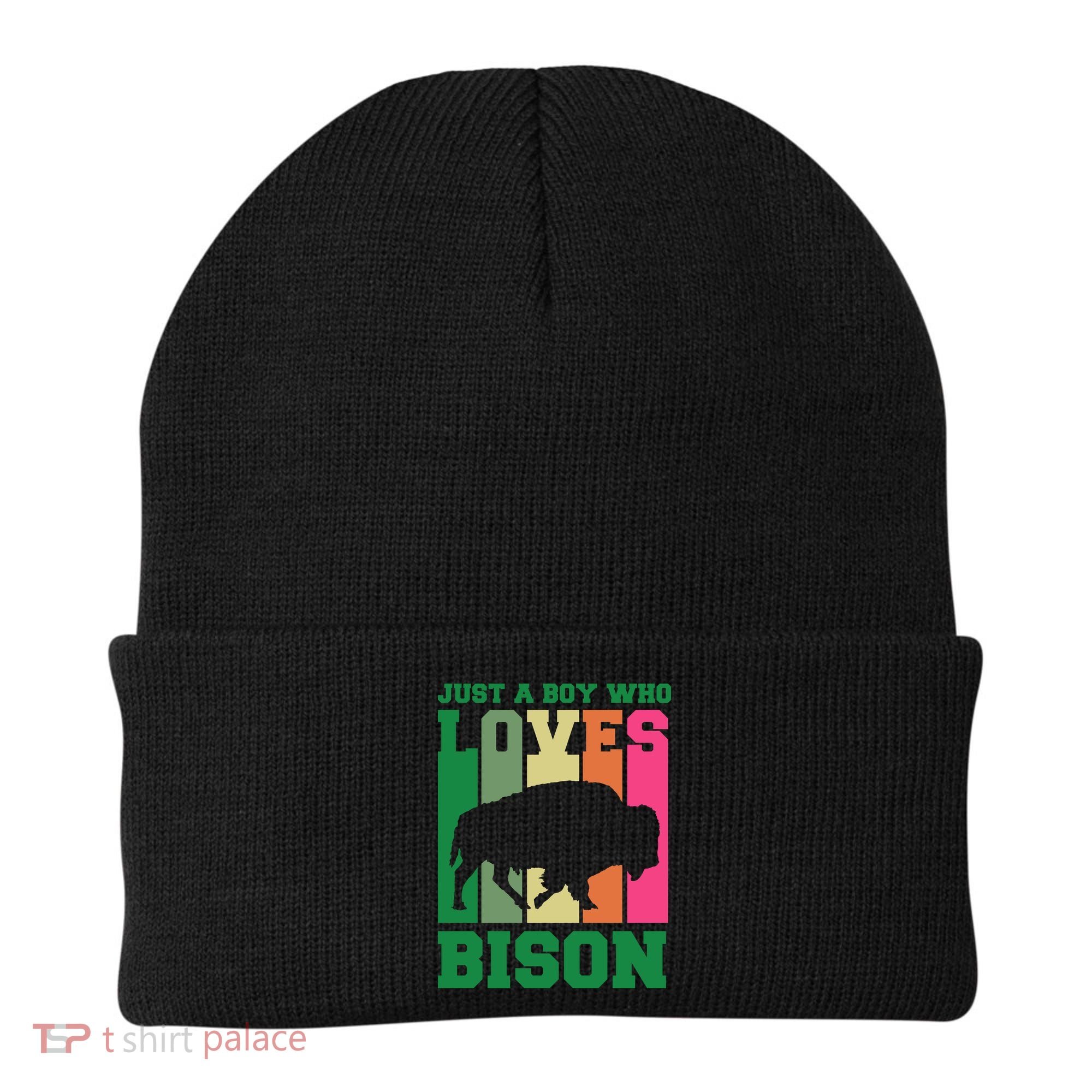 Just A Boy Who Loves Bison Beanie