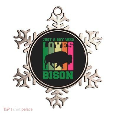 Just A Boy Who Loves Bison Ornament