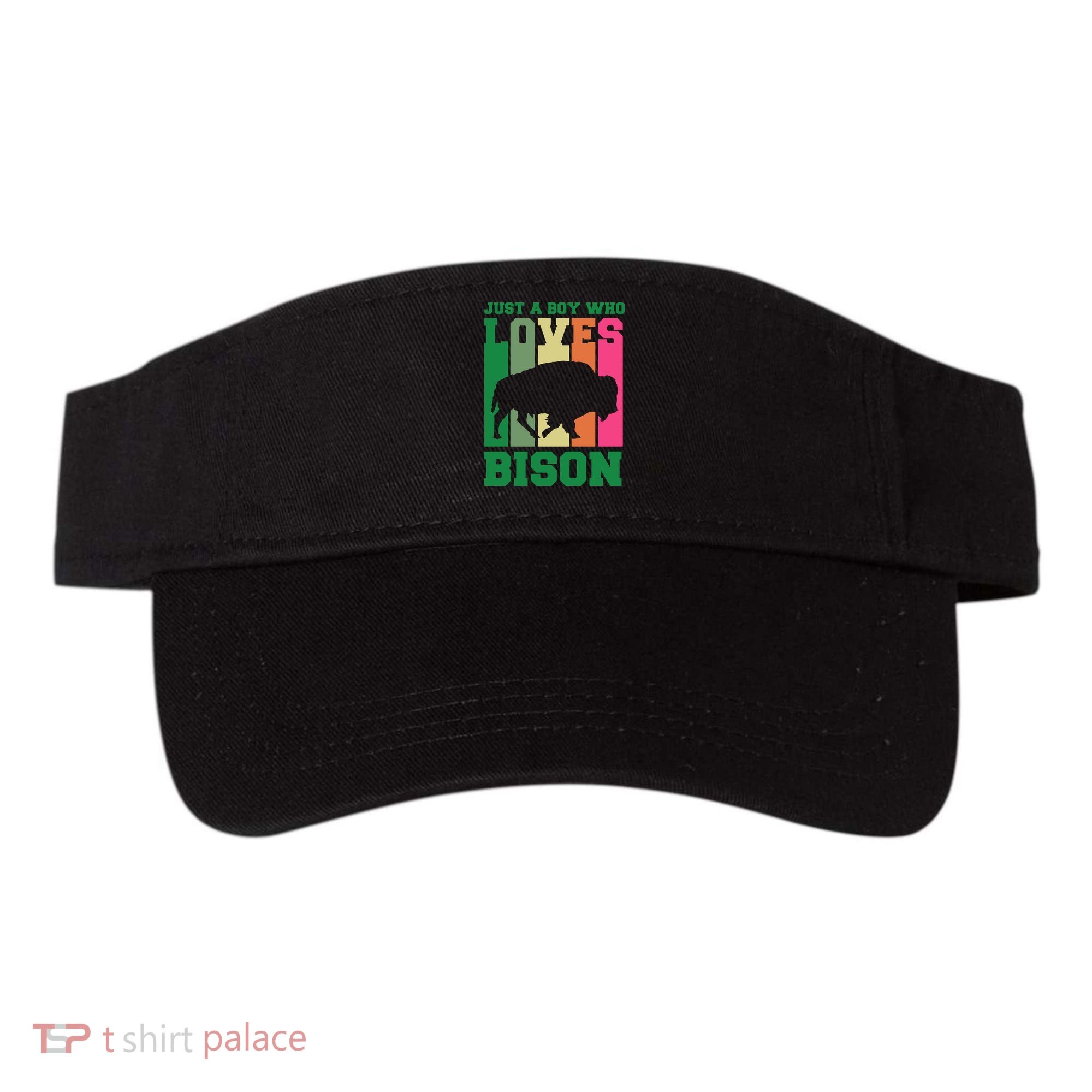 Just A Boy Who Loves Bison Visor