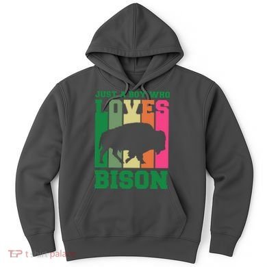 Just A Boy Who Loves Bison Hoodie
