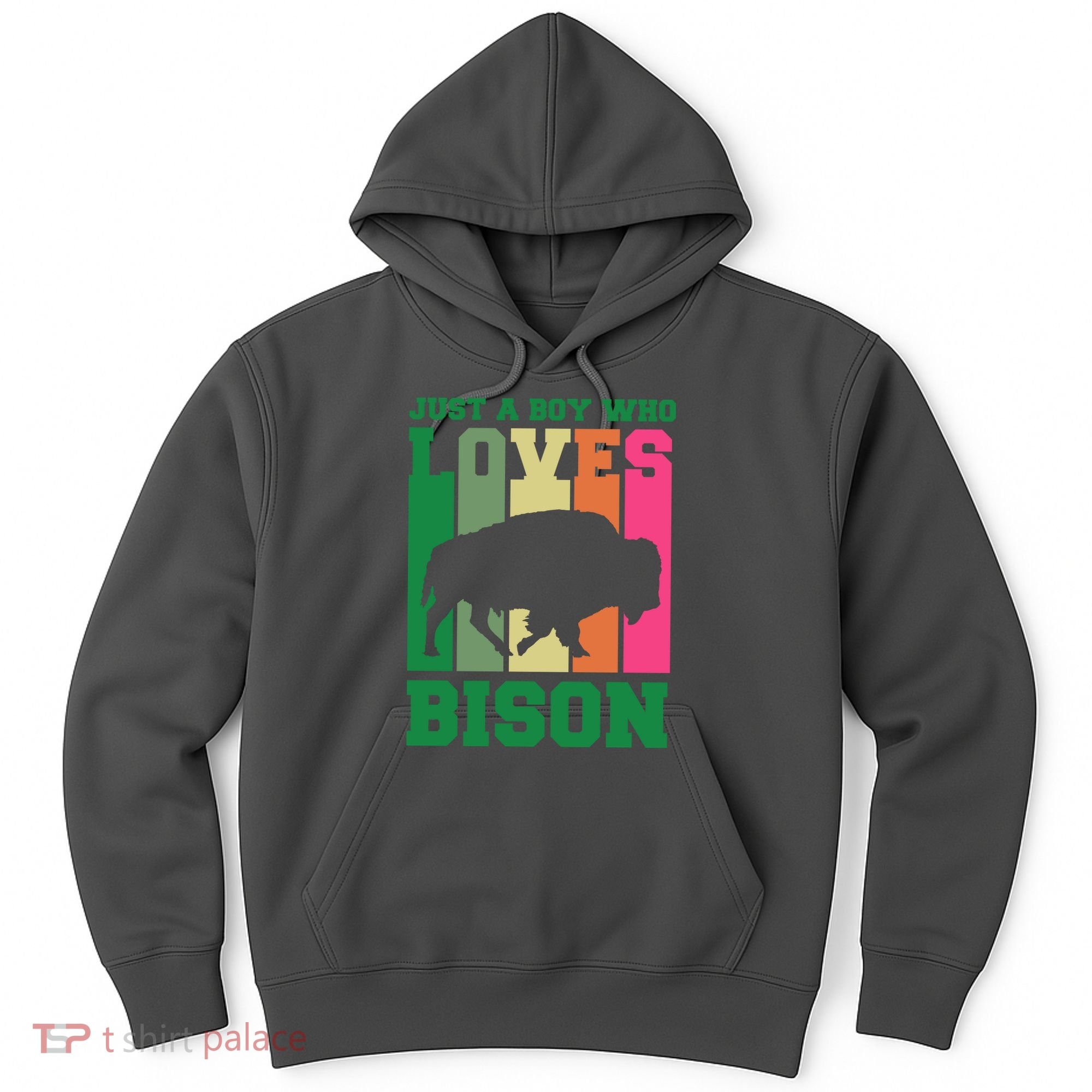 Just A Boy Who Loves Bison Hoodie