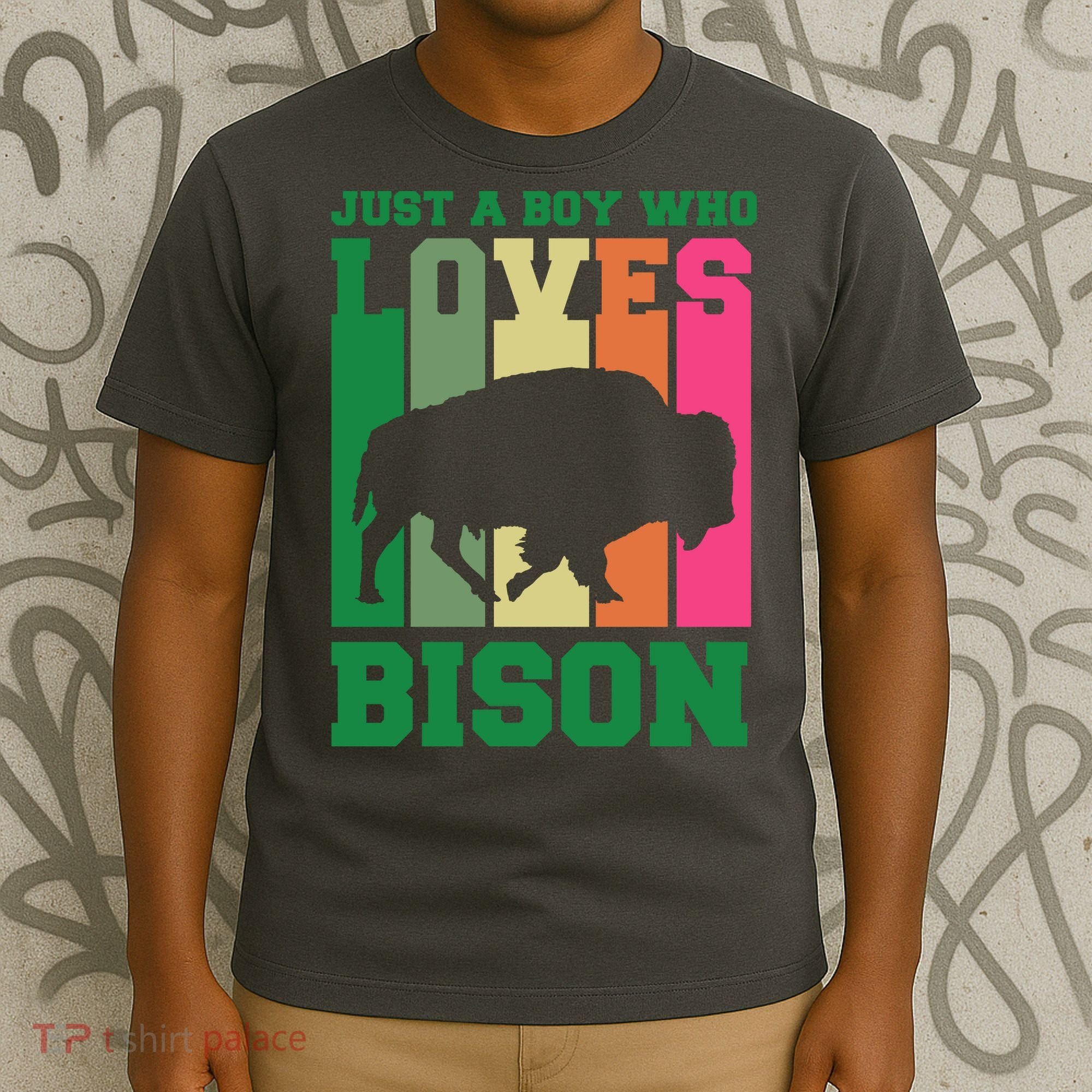 Just A Boy Who Loves Bison T-Shirt