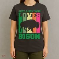 Just A Boy Who Loves Bison T-Shirt thumb 4