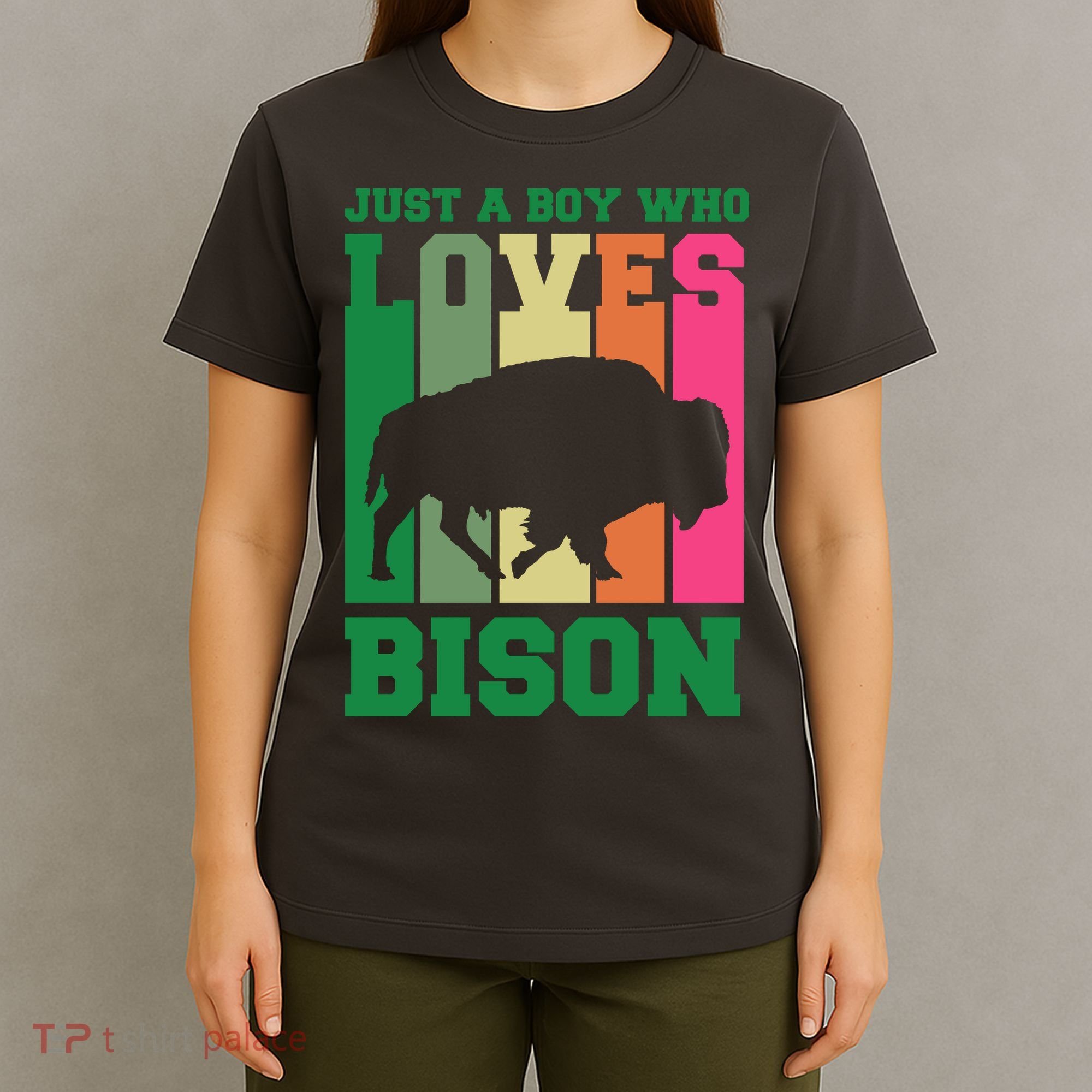 Just A Boy Who Loves Bison T-Shirt