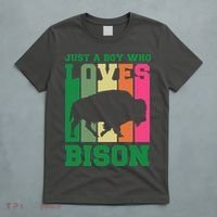 Just A Boy Who Loves Bison T-Shirt thumb 5