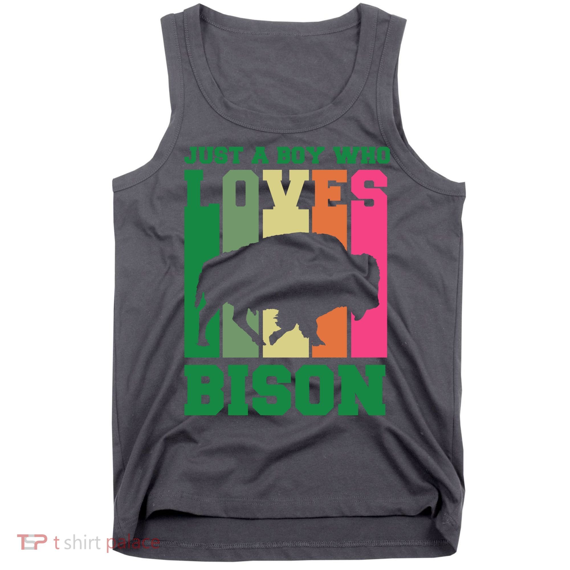 Just A Boy Who Loves Bison Tank Top