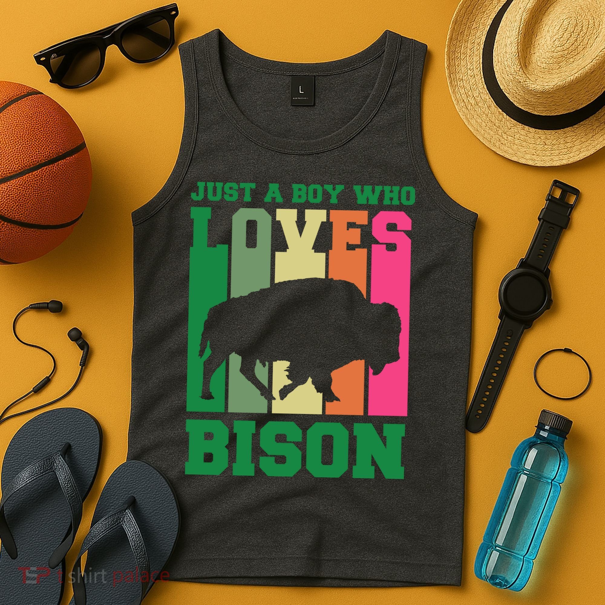 Just A Boy Who Loves Bison Tank Top