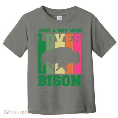 Just A Boy Who Loves Bison Toddler T-Shirt