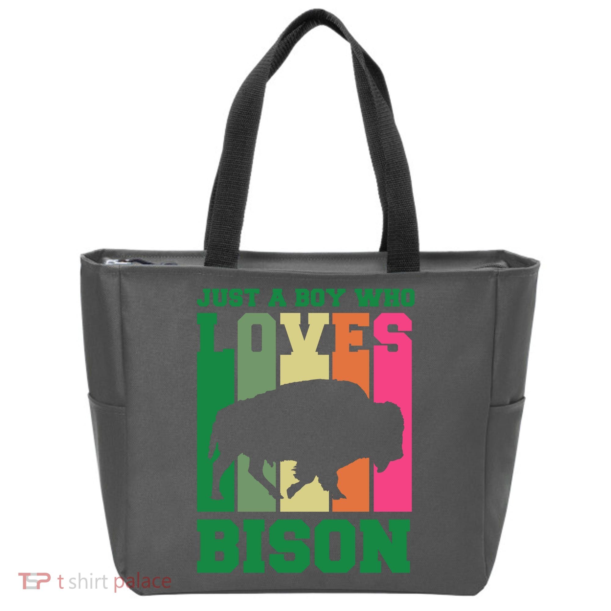Just A Boy Who Loves Bison Tote Bag