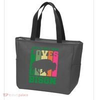 Just A Boy Who Loves Bison Tote Bag thumb 3