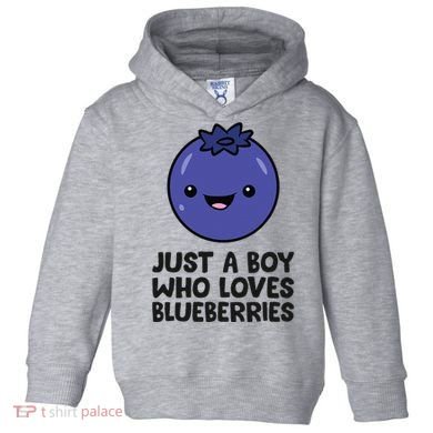 Just A Boy Who Loves Blueberries Toddler Hoodie