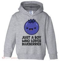 Just A Boy Who Loves Blueberries Toddler Hoodie thumb 0