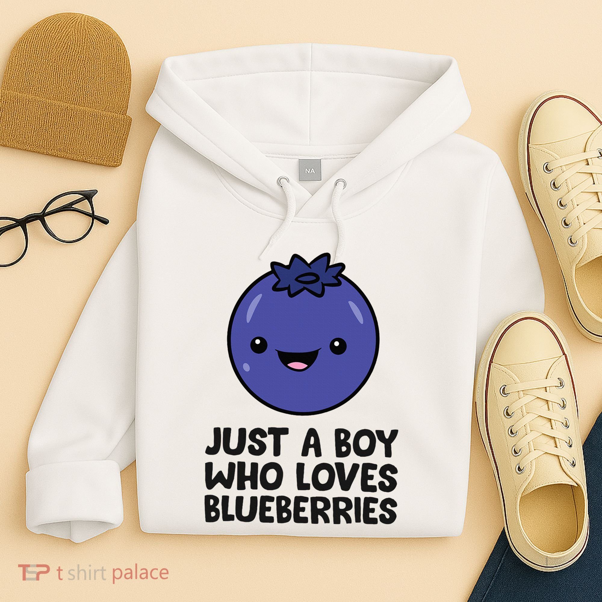 Just A Boy Who Loves Blueberries Hoodie
