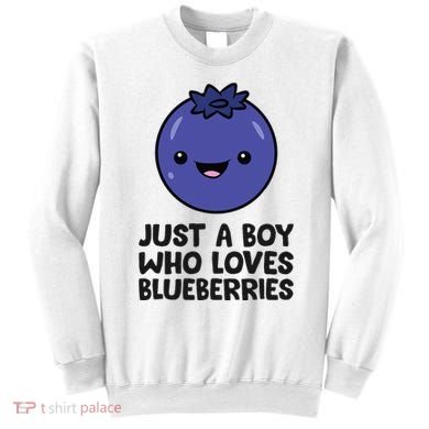 Just A Boy Who Loves Blueberries Sweatshirt