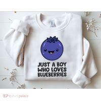 Just A Boy Who Loves Blueberries Sweatshirt thumb 2