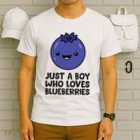 Just A Boy Who Loves Blueberries T-Shirt thumb 6