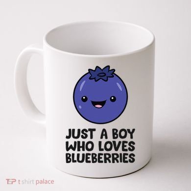 Just A Boy Who Loves Blueberries Coffee Mug