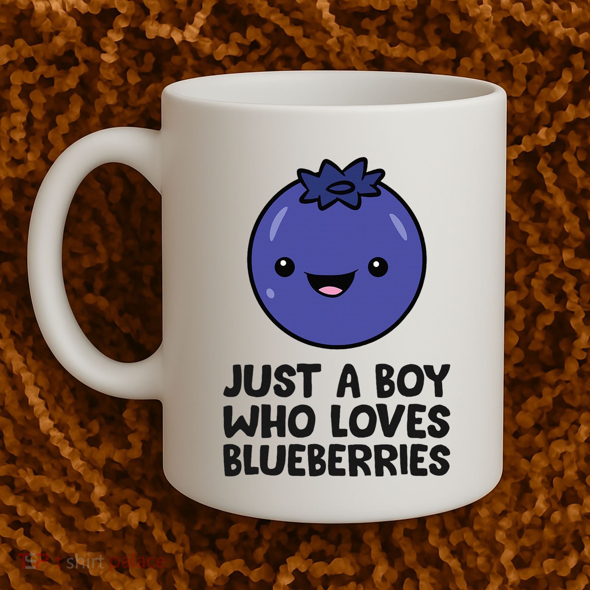 Just A Boy Who Loves Blueberries Coffee Mug