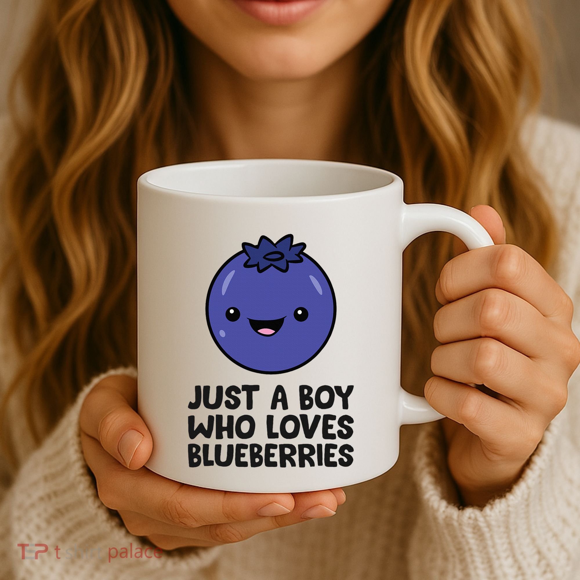 Just A Boy Who Loves Blueberries Coffee Mug