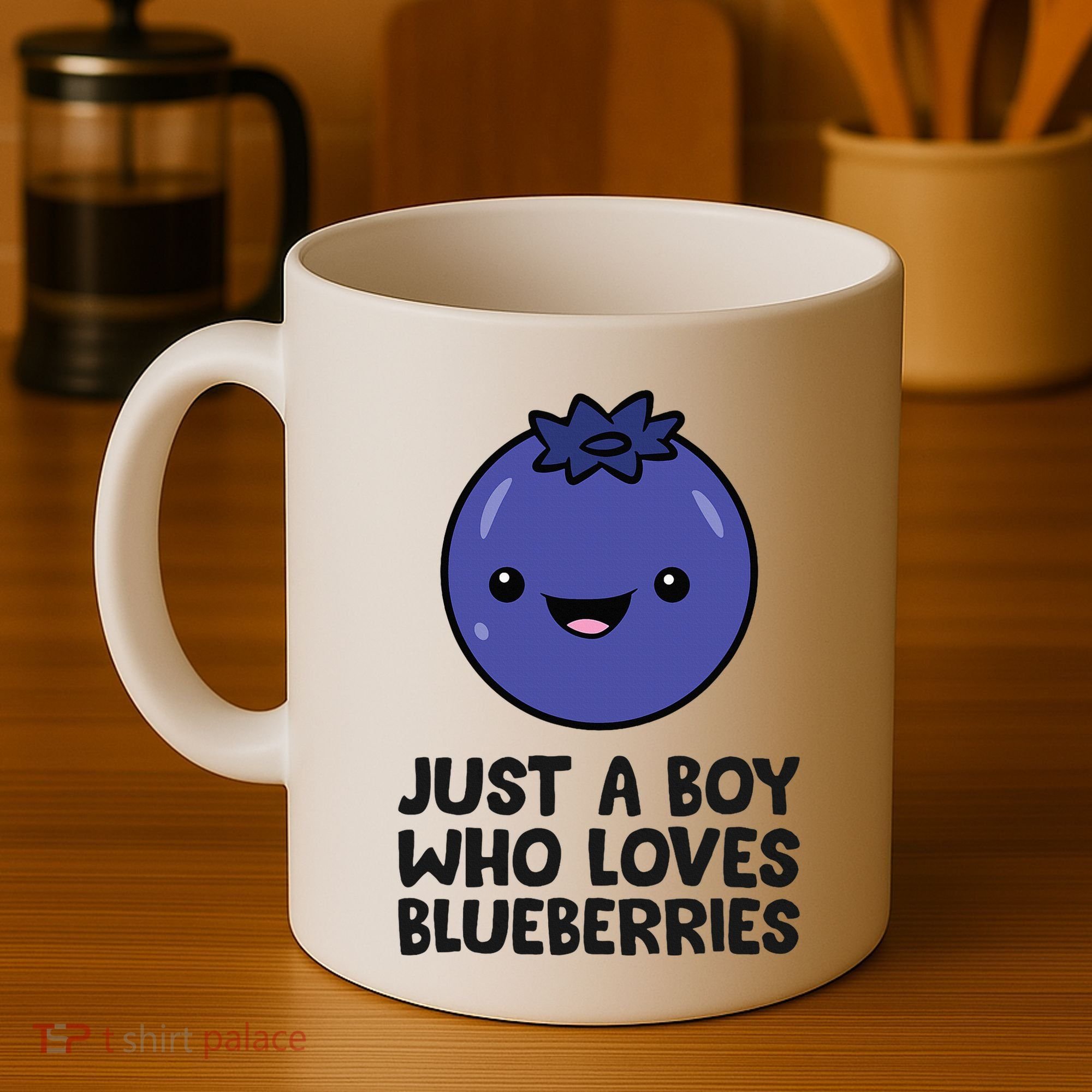 Just A Boy Who Loves Blueberries Coffee Mug