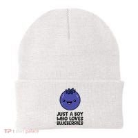 Just A Boy Who Loves Blueberries Beanie thumb 0