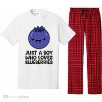 Just A Boy Who Loves Blueberries Pajama Set thumb 0