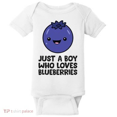Just A Boy Who Loves Blueberries Baby Bodysuit