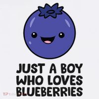 Just A Boy Who Loves Blueberries Hat thumb 2