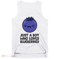 Just A Boy Who Loves Blueberries Tank Top thumb 0