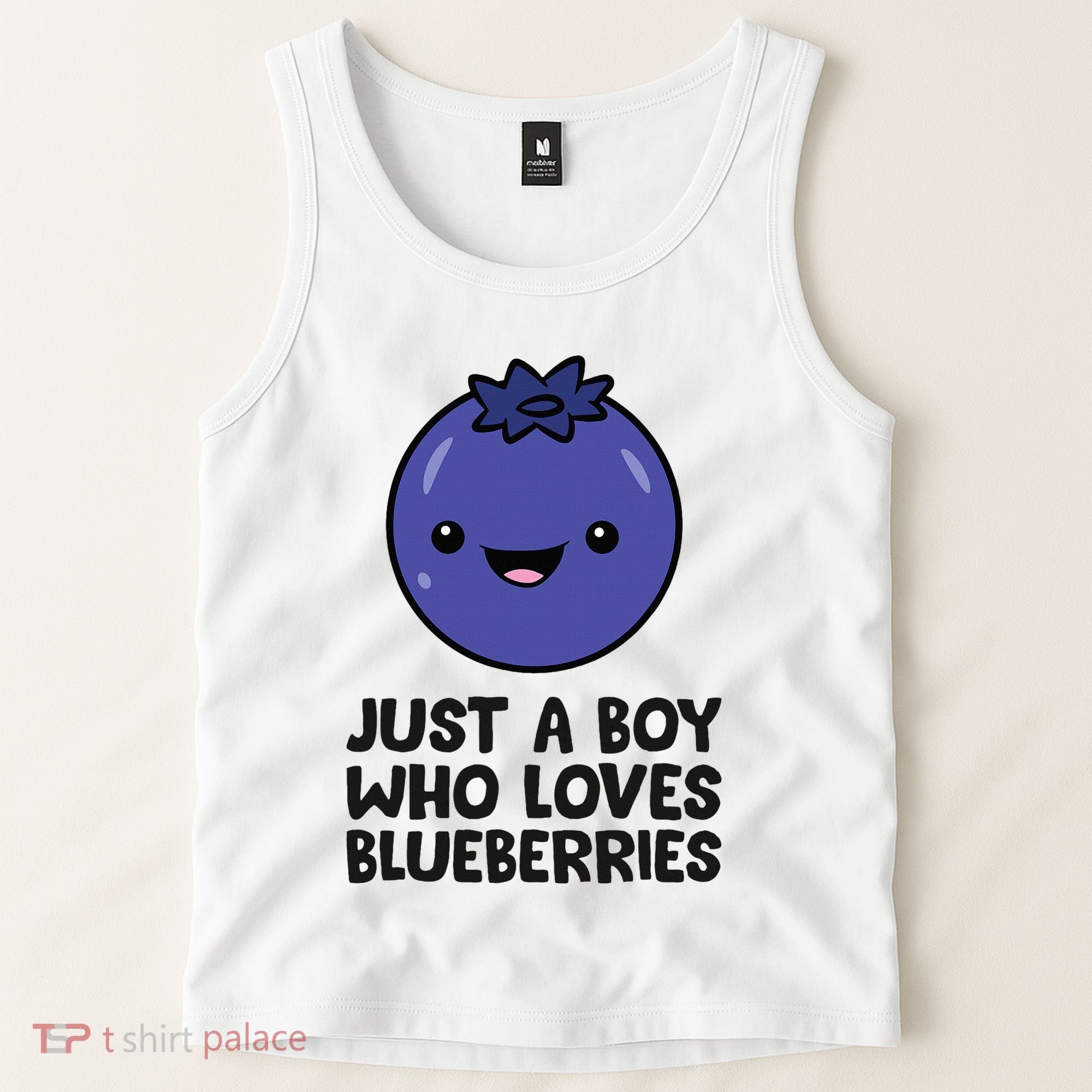 Just A Boy Who Loves Blueberries Tank Top