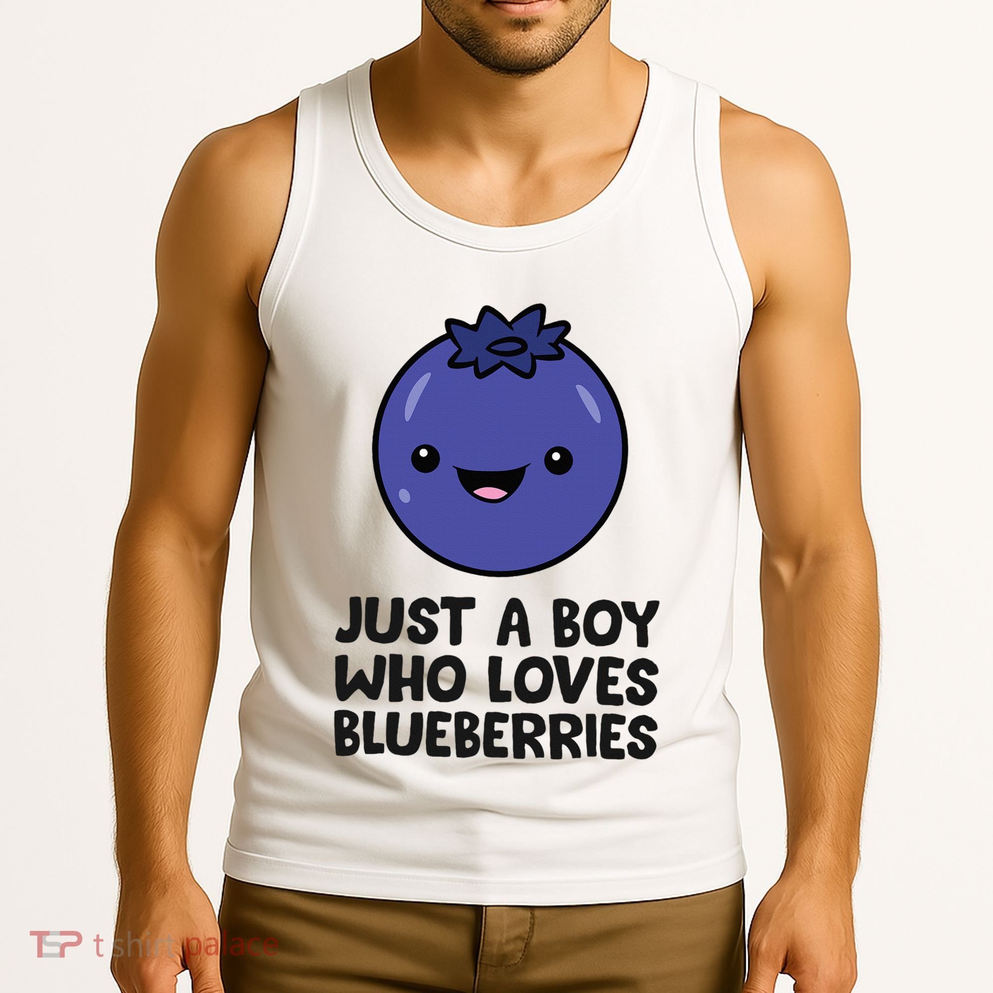 Just A Boy Who Loves Blueberries Tank Top