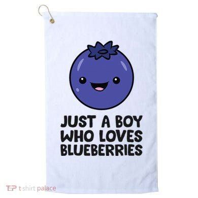 Just A Boy Who Loves Blueberries Golf Towel