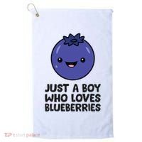 Just A Boy Who Loves Blueberries Golf Towel thumb 0
