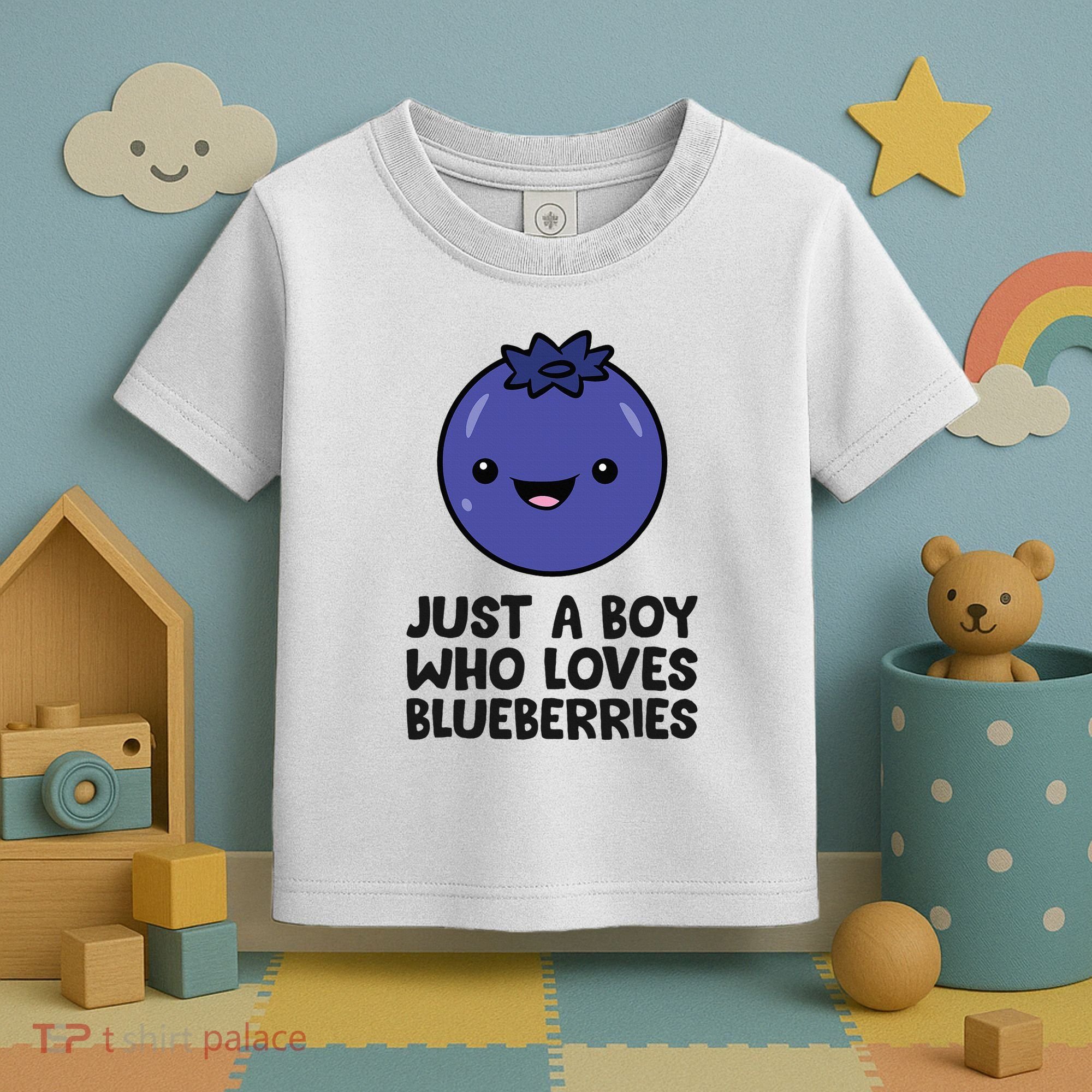 Just A Boy Who Loves Blueberries Toddler T-Shirt