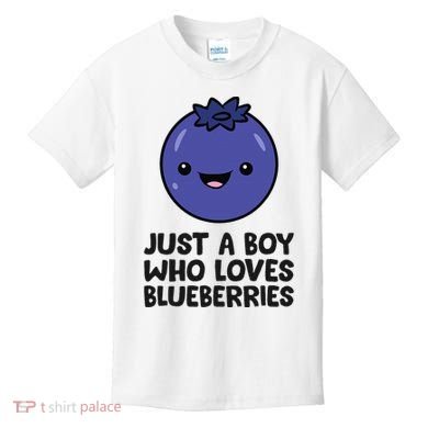 Just A Boy Who Loves Blueberries Kids T-Shirt