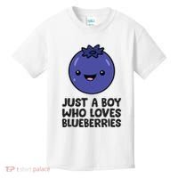 Just A Boy Who Loves Blueberries Kids T-Shirt thumb 0