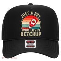 Just a Boy Who Loves Ketchup Catsup Condiment Lover Hat thumb 0