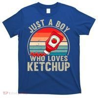 Just a Boy Who Loves Ketchup Catsup Condiment Lover T-Shirt thumb 0