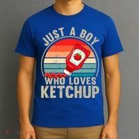 Just a Boy Who Loves Ketchup Catsup Condiment Lover T-Shirt thumb 3
