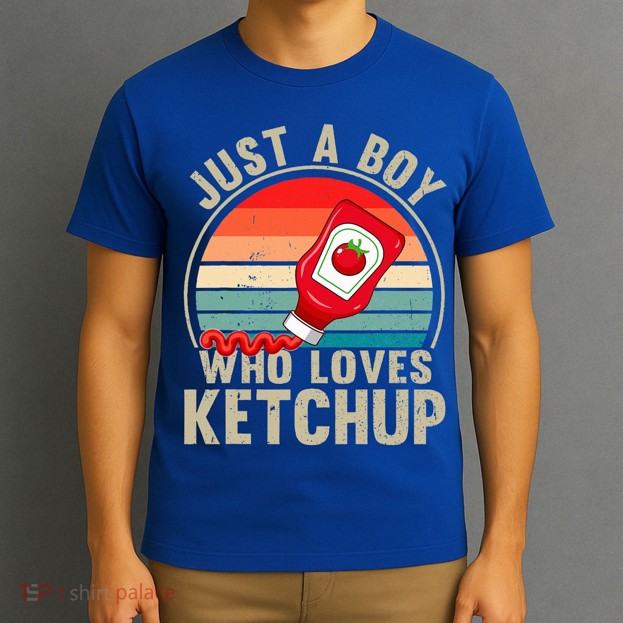 Just a Boy Who Loves Ketchup Catsup Condiment Lover T-Shirt