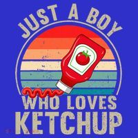 Just a Boy Who Loves Ketchup Catsup Condiment Lover Polo thumb 2