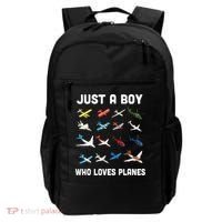 Just A Boy Who Loves Planes Backpack thumb 0