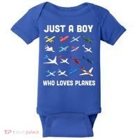 Just A Boy Who Loves Planes Baby Bodysuit thumb 0