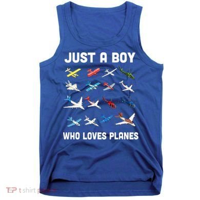 Just A Boy Who Loves Planes Tank Top