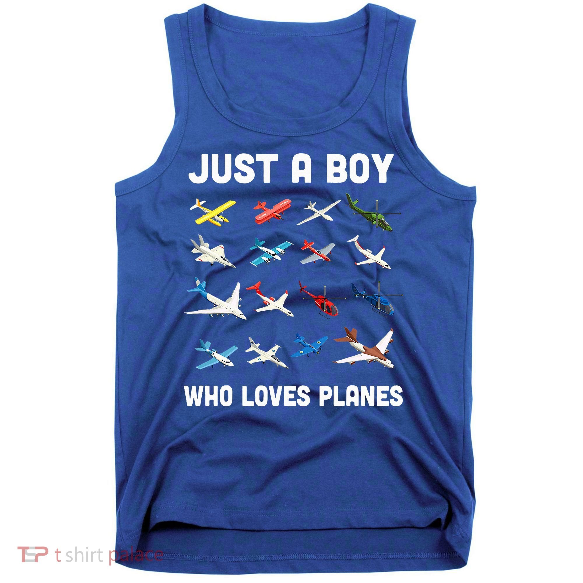 Just A Boy Who Loves Planes Tank Top