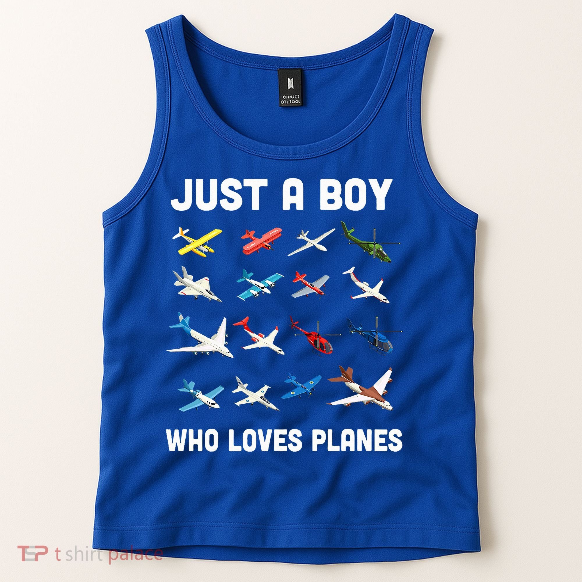 Just A Boy Who Loves Planes Tank Top
