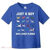 Just A Boy Who Loves Planes Toddler T-Shirt thumb 0