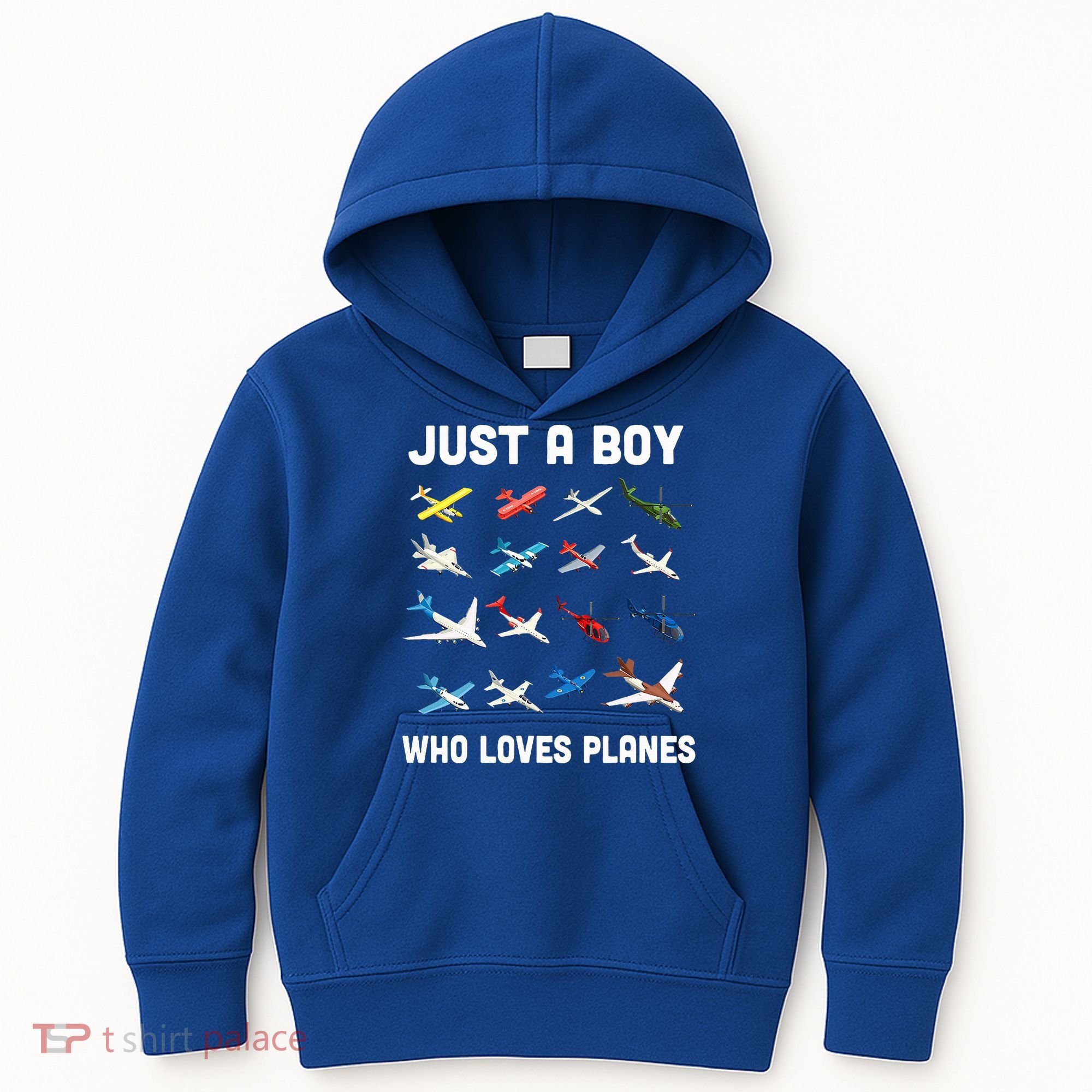 Just A Boy Who Loves Planes Kids Hoodie